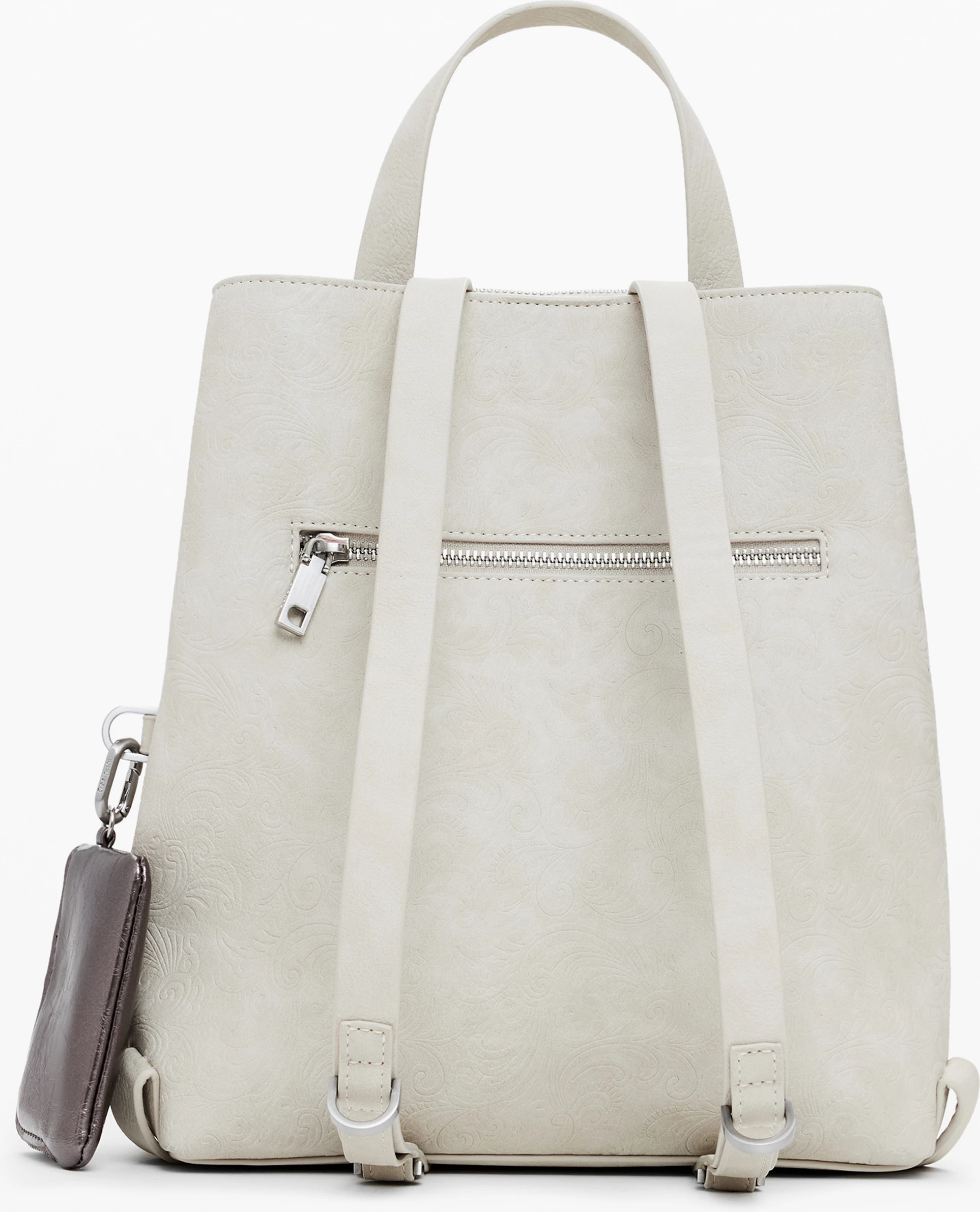 Çantë shpine DESIGUAL NEW PATCH SUMY femra, beige