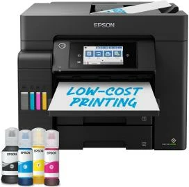 Printer multifunksional Epson EcoTank ET-5805 (C11CJ30405), inkjet, 32–37 ppm, i zi, set me shishe boje