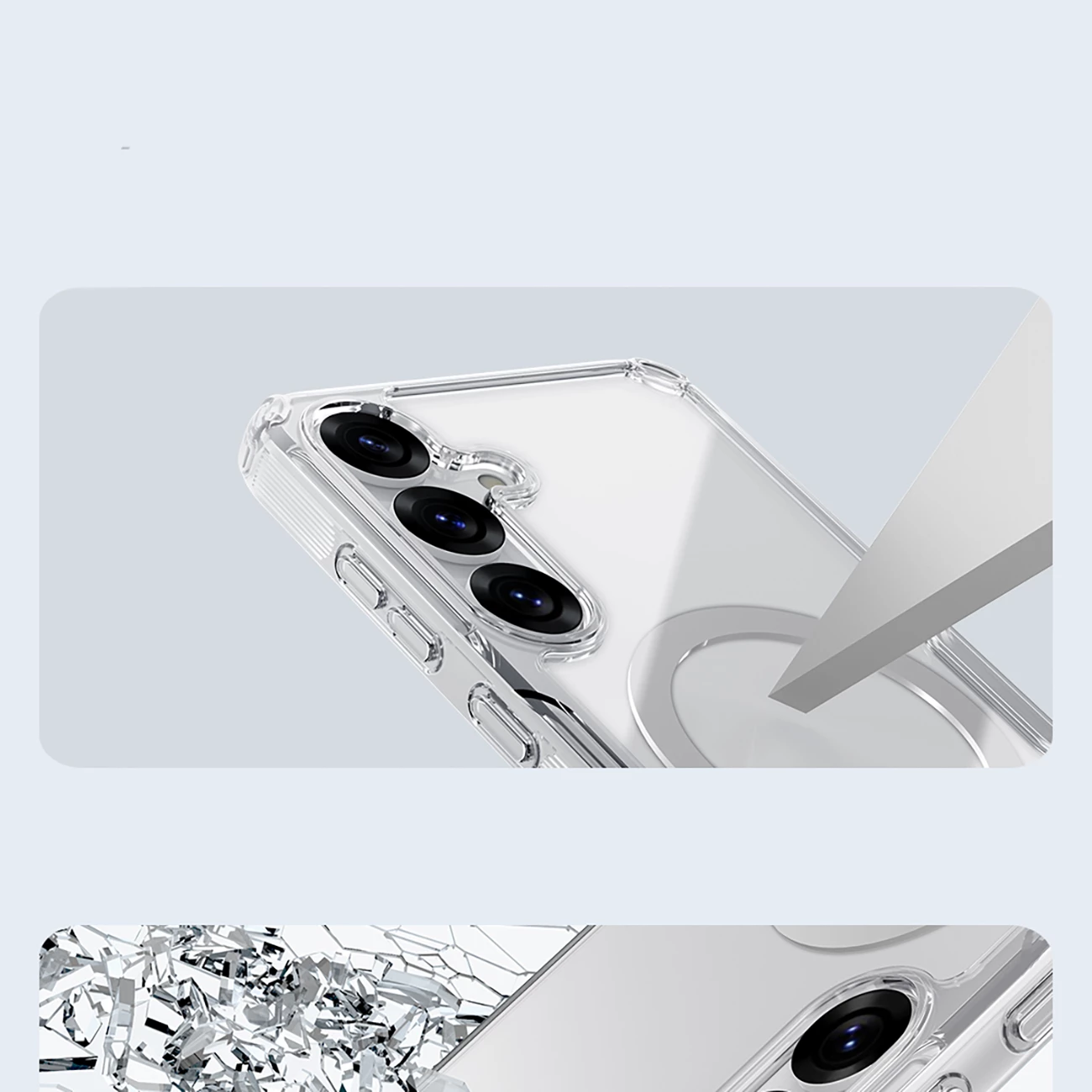 Mbështjellës Nillkin Nature TPU Pro Magnetic me MagSafe për Samsung Galaxy S25, Bardhë