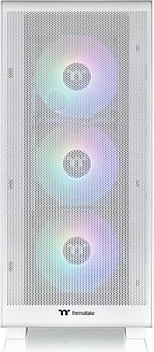 Kasë Thermaltake S250 TG ARGB Snow White, Midi Tower, xham i temperuar, ARGB, e bardhë