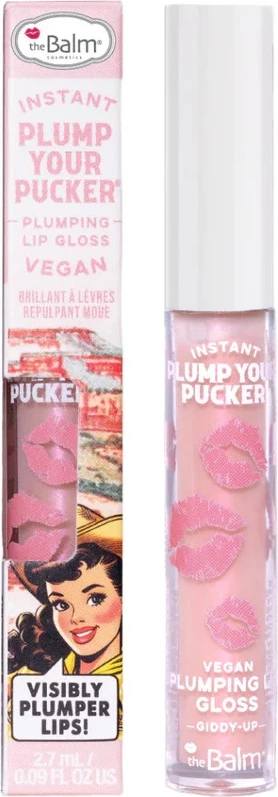 Lip gloss për femra The Balm Instant Plump Your Pucker Plumping Lip Gloss Giddy-Up 2.7ml