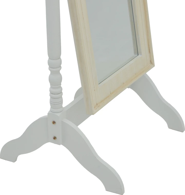 Pasqyrë Malone Inart, ngjyrë e bardhë antike, MDF, 55x50x160cm