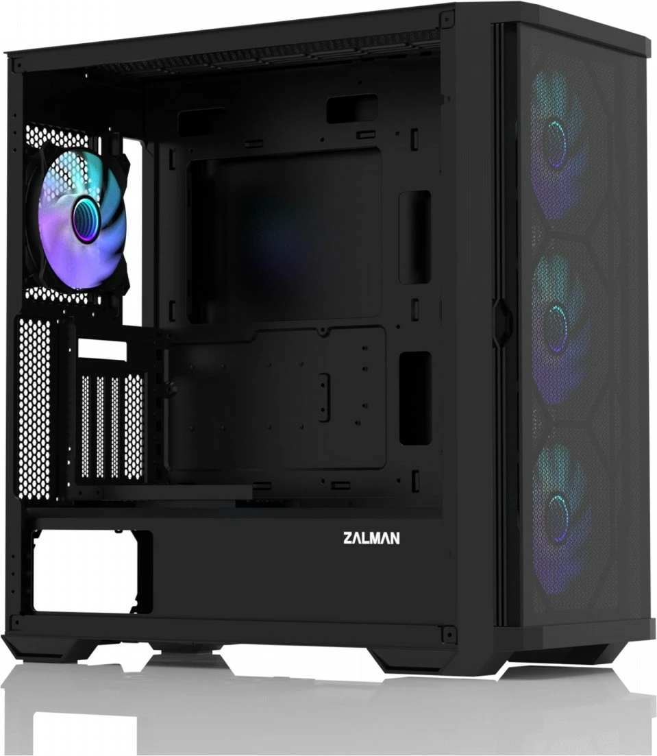 Kasë Zalman Z10 DUO, ATX Mid Tower, 4 ventilatorë Infinity Mirror, e zezë