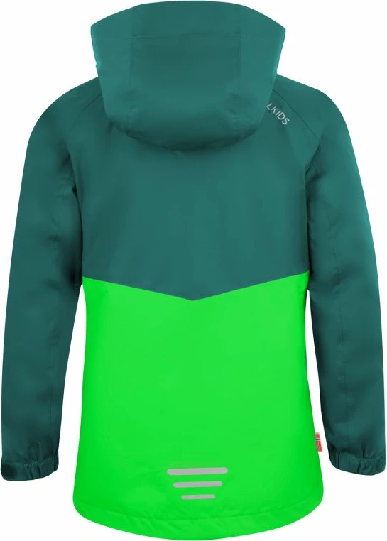Jakne për fëmijë Trollkids Bryggen 3in1, e gjelbër