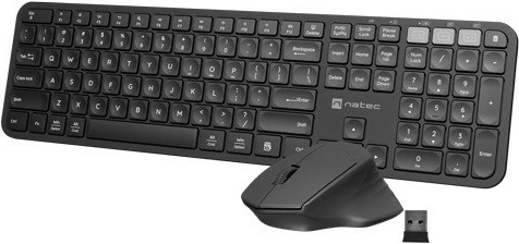 Set tastierë + maus Natec Octopus 2, wireless, Bluetooth + 2.4GHz, i zi