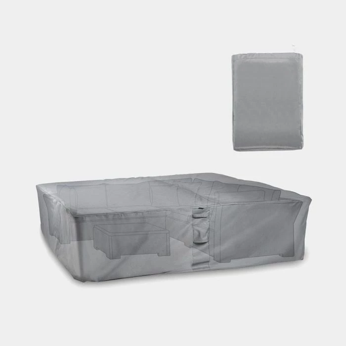 Mbulesë mbrojtëse për mobilje kopshti VONHAUS 2500122 250×200×85 cm, gri, me qese ruajtjeje