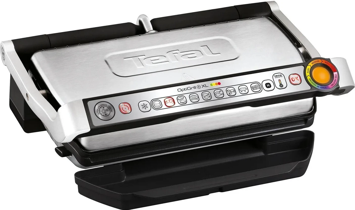 Grill Tefal Optigrill+ XL GC724D12, argjendtë