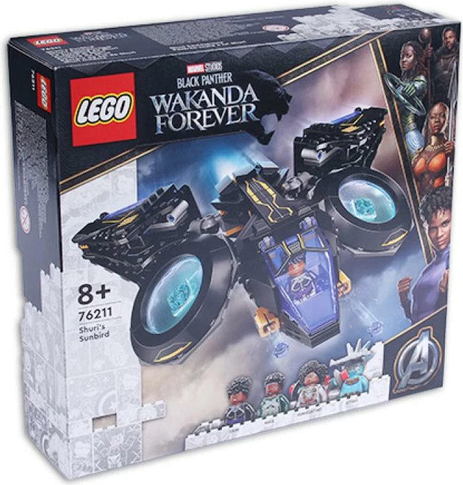 Set ndërtimi LEGO Shuri's Sunbird 76211 Super Heroes, 8+, me minifigura