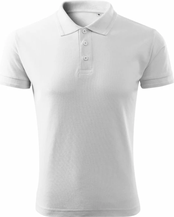 Polo maicë Malfini për meshkuj, e bardhë