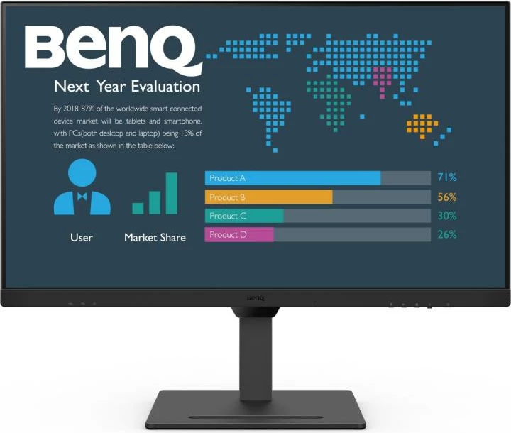 Monitor BenQ BL2490 24" LCD/TFT i rrafshët, e zezë