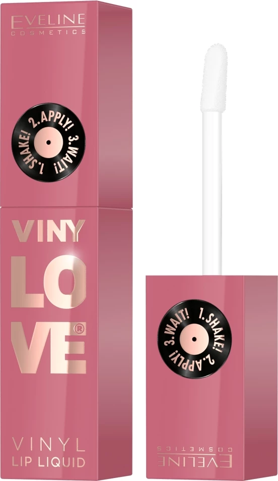 Buzëkuq i lëngshëm Eveline Cosmetics VinyLove Long-lasting Vinyl Effect për femra 05 Rosy 4ml