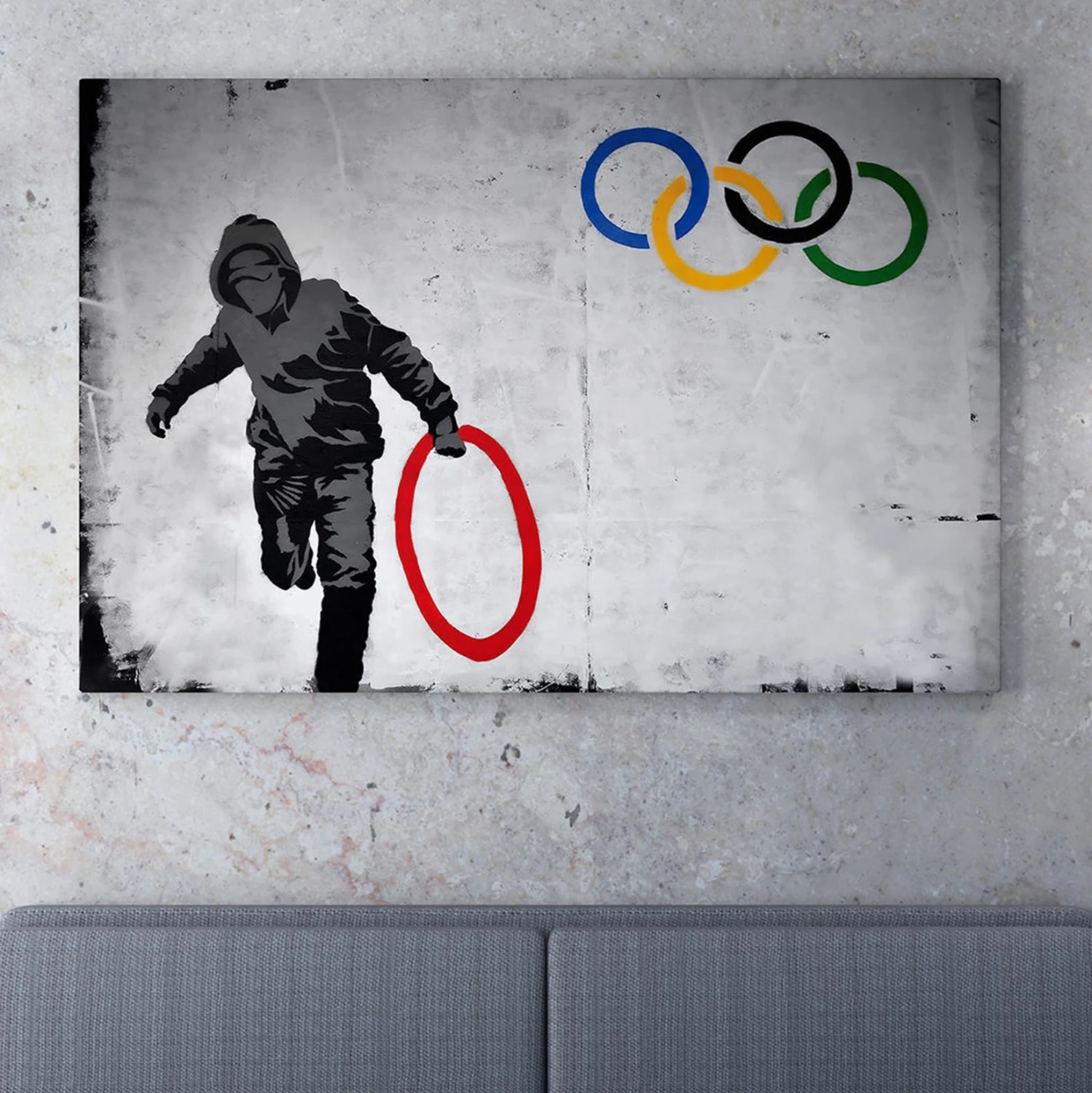 Pikturë muri GOBI, kanavacë e printuar, 70x3x50cm