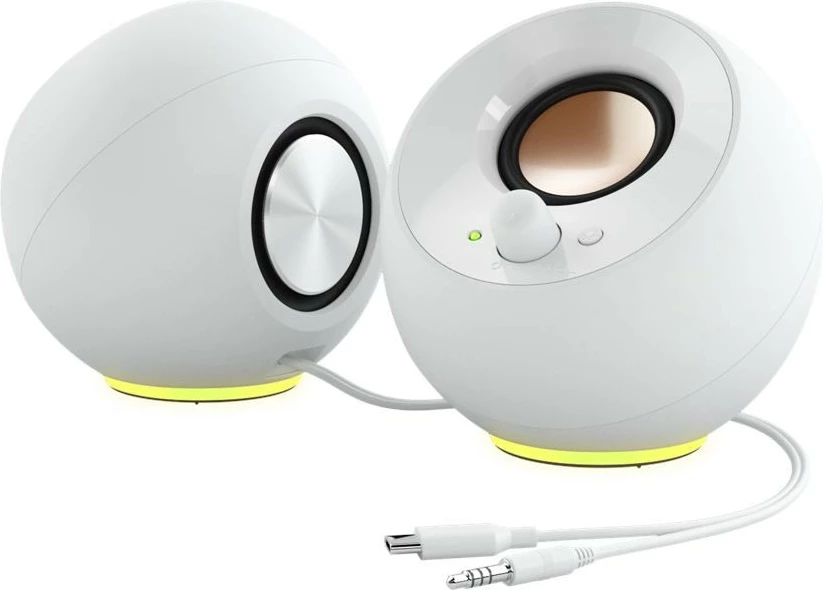 Altoparlantë Creative Pebble SE RGB, 2.0, USB, të bardhë