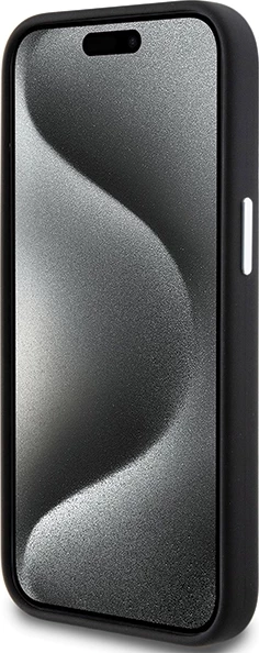 Mbështjellës BMW Signature Liquid Silicone MagSafe për iPhone 15 Plus/14 Plus, i zi