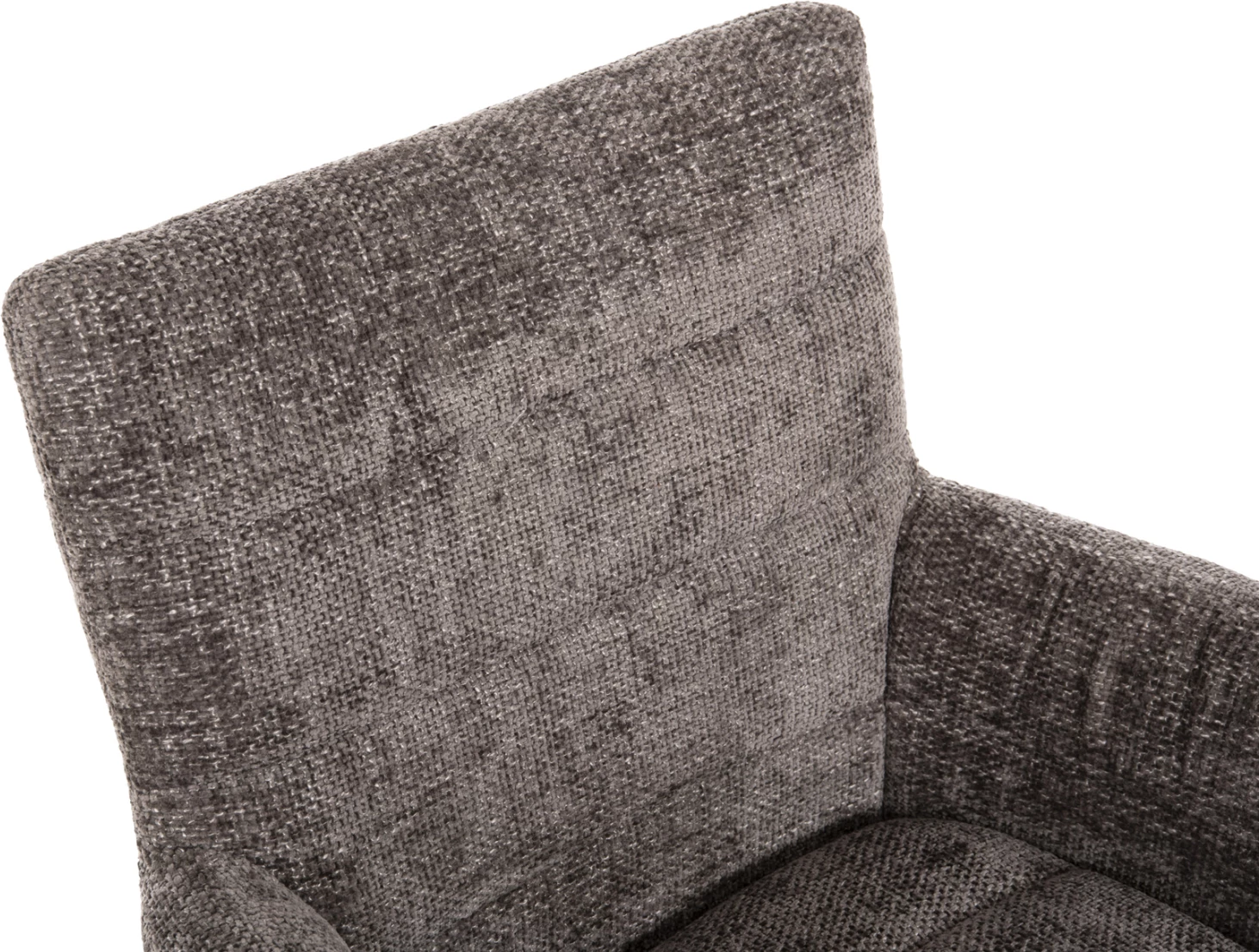 Karrige ngrënieje GAZER FH9845.03, pëlhurë gri, këmbë druri gome, 66x63x91H cm