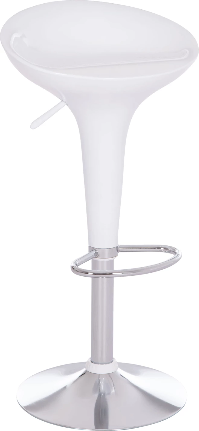 Karrige për bar rrotulluese DAISY, ABS e bardhë, 44x38x85cm, set prej 2 copësh