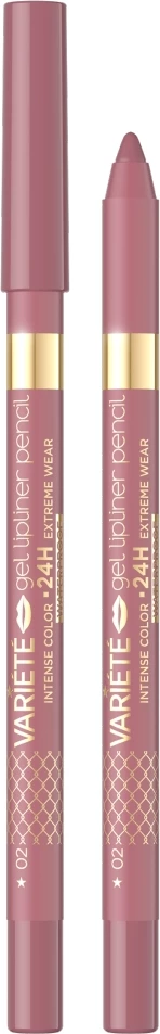 Laps për buzë Eveline Cosmetics Variety Waterproof Gel Lip Contour Pencil 02 për femra, 1 art
