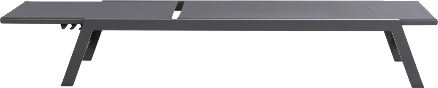 Shezlong alumini me mbështetëse koke RABIA FH5982.03 në antracit 191,5x60x89,5Hcm