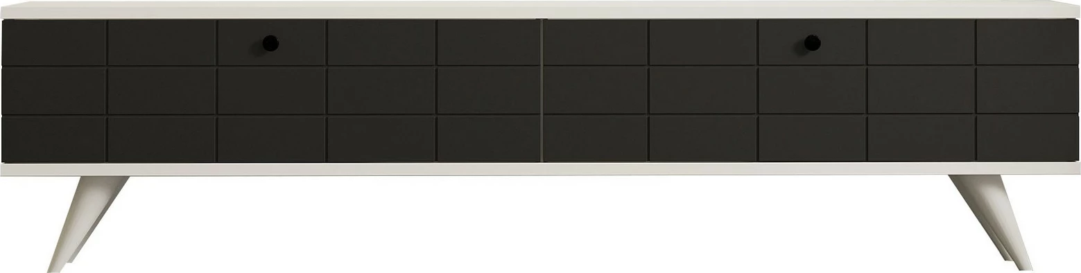 Komodë TV Hanah Home, ngjyrë alberi-antracit, e bardhë