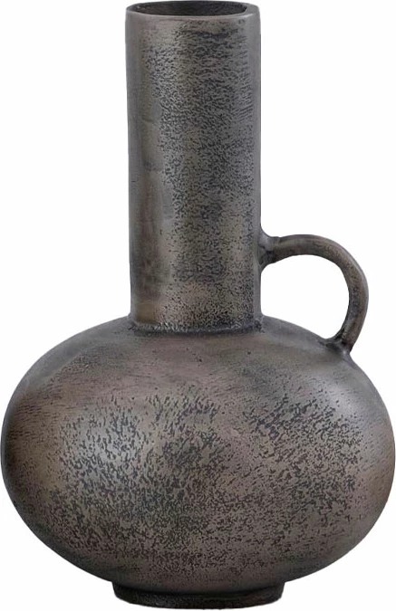 Vazo STEEL SHINE, alumin, ngjyrë gri antike, 18x18x27cm