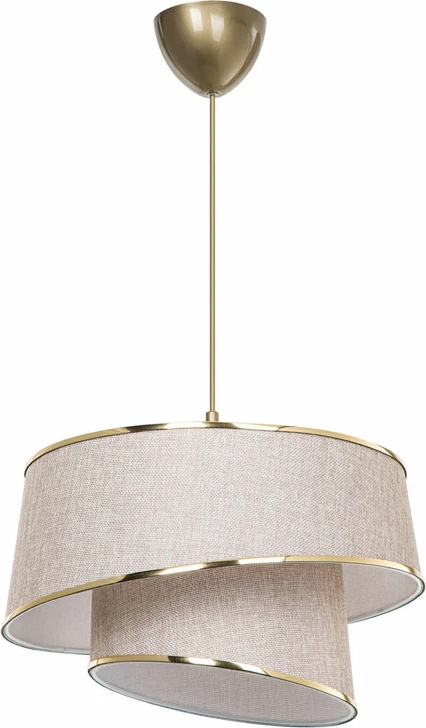 Dritë tavani PWL-1127 Ε27, ngjyrë bezhë-kafe-ari, D32.5x31cm