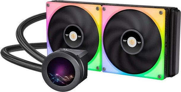 Ftohës uji AIO Thermaltake Toughliquid Ultra 280 RGB për procesor, 2 ventilatorë RGB