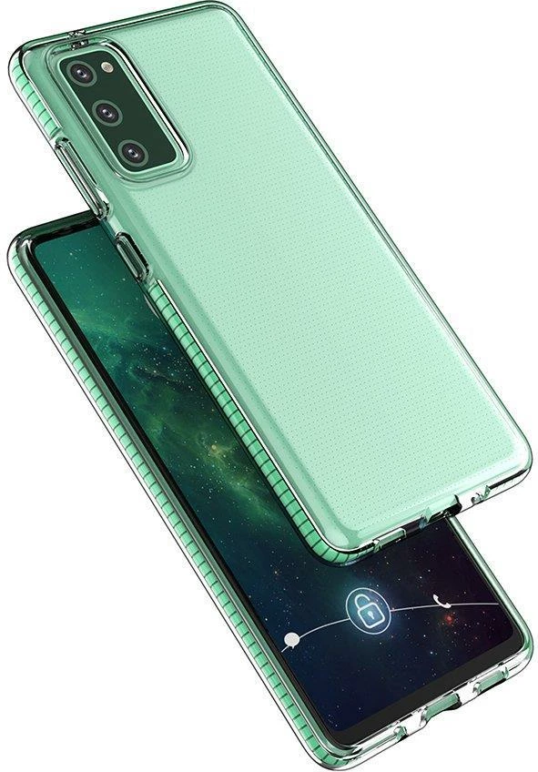Mbështjellës Hurtel Spring Case për Samsung Galaxy A72, TPU, Transparent/Verdhë