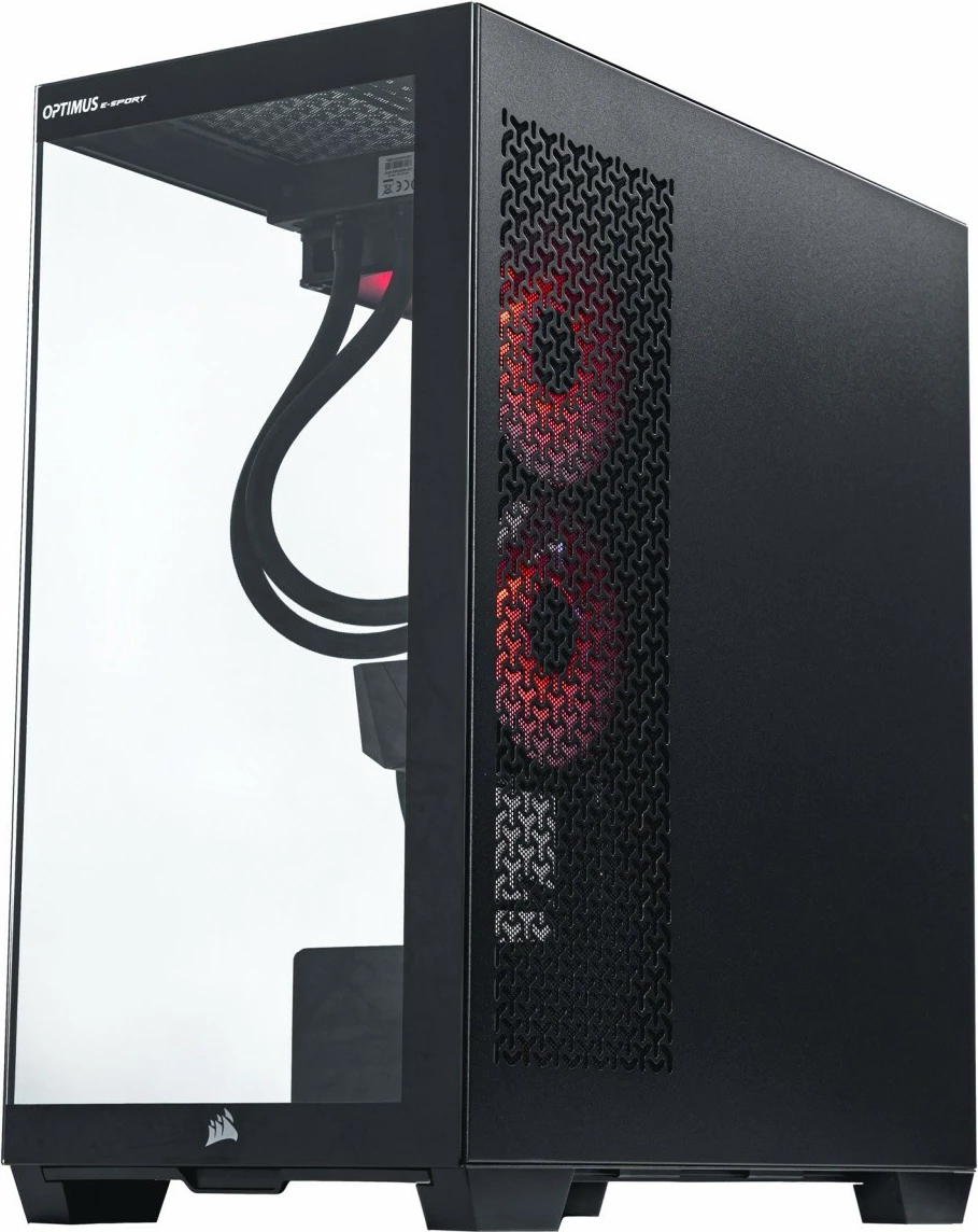 Kasë gaming OPTIMUS E-Sport GA520T-CR7, Ryzen 7 5800X, 16GB RAM, 1TB SSD, Radeon RX 7600, e zezë