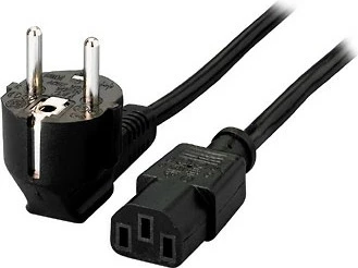 Kabëll rryme EQUIP, C13 në Schuko, 1.8 m, e zezë