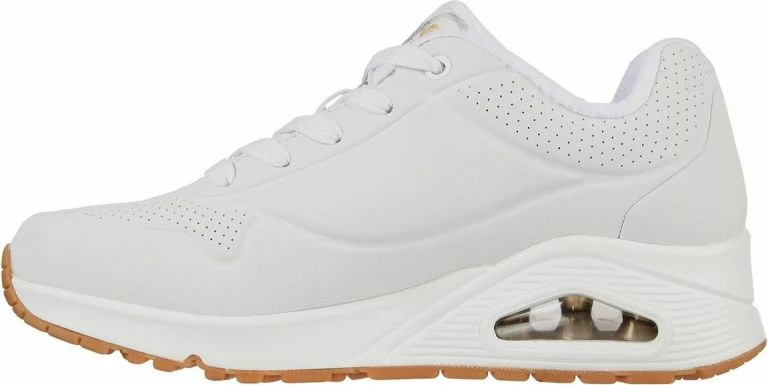 Këpucë Skechers Uno Metallic Love për femra, të bardha