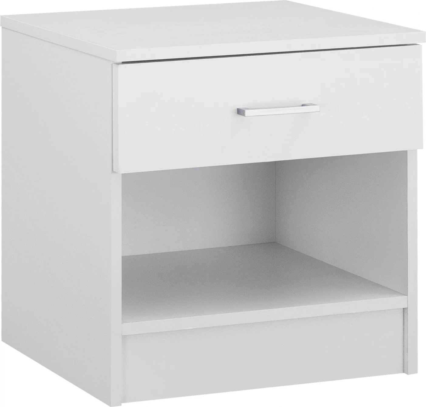 Komodinë nate me 1 sirtar, ngjyrë e bardhë, FH2345.05, 45x35,5x47 cm