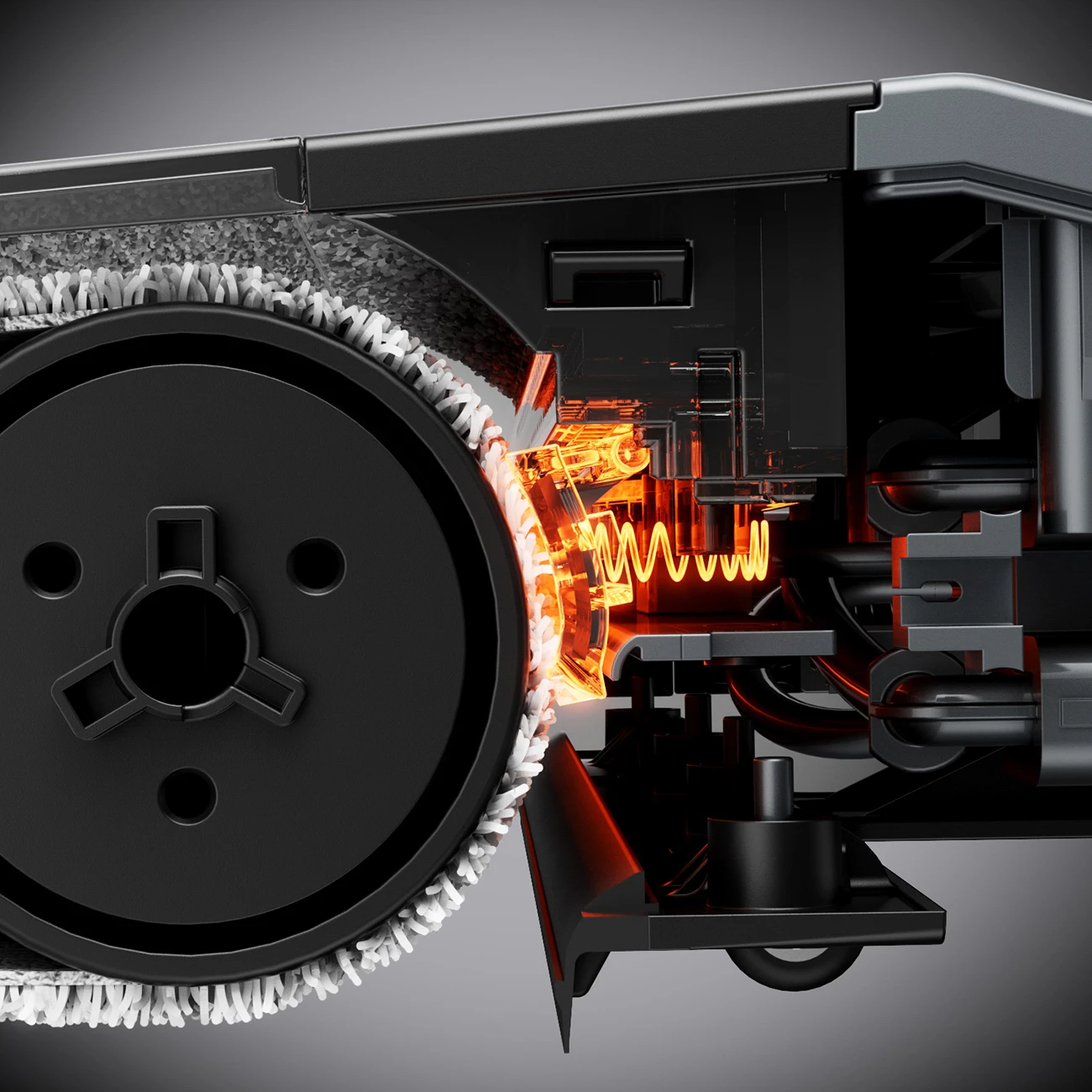 Fshesë elektrike në këmbë UWANT D700 me funksion larjeje dhe stacion karikimi, e bardhë