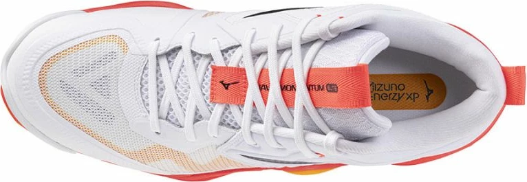 Atlete për meshkuj Mizuno, të bardha-portokalli