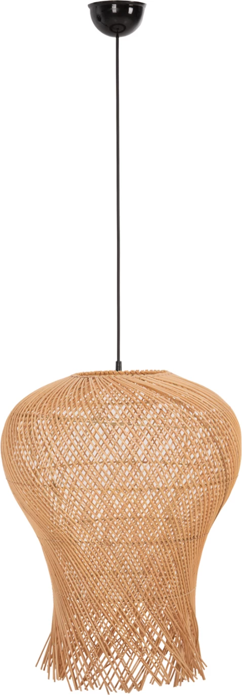 Llambë varëse tavani FH7882 prej ratani, ngjyrë natyrale, Φ49x157Hcm