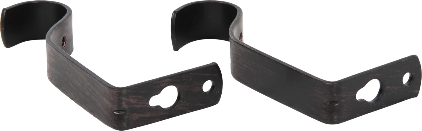 Shufër metalike për perde, e palosshme, ngjyrë zi-kuqe, me maja konike, FH11280.03, 110-210 cm