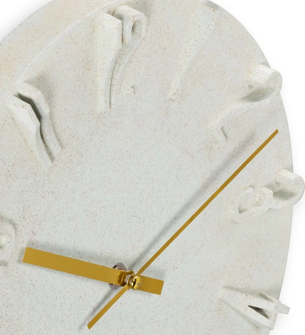 Orë muri Hama Corfu, 30cm, analoge, bezhë