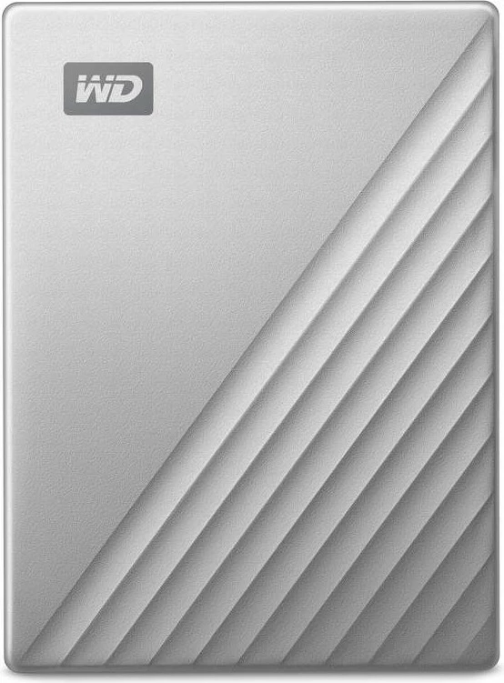 Hard disk Western Digital My Passport Ultra, 1 TB, USB Type-C, Ngjyrë zezë, argjendtë