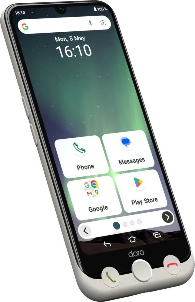 Celular Doro Aurora A30, 128GB, bone