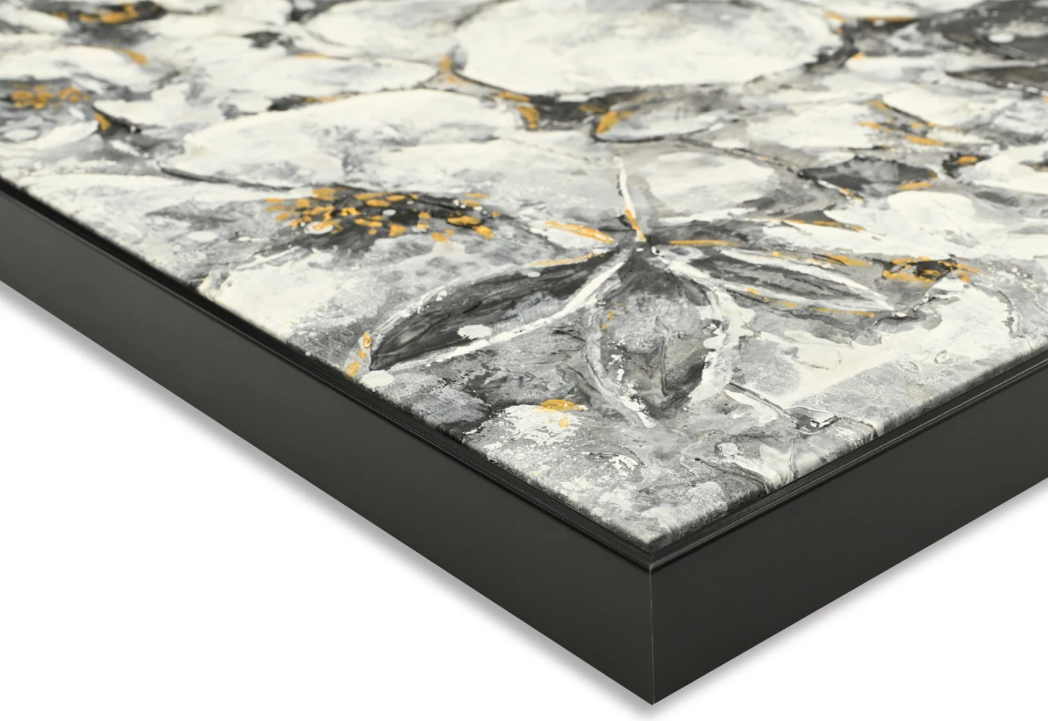 Pikturë muri FH4545 me kornizë PS të zezë, kanavacë e printuar me fytyrë gruaje, 92x4.5x122 cm