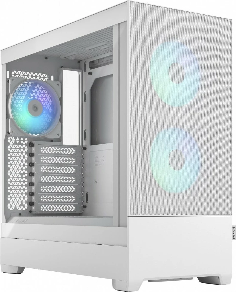 Kasë Fractal Design Pop Air TG Clear Tint RGB, Midi Tower, e bardhë