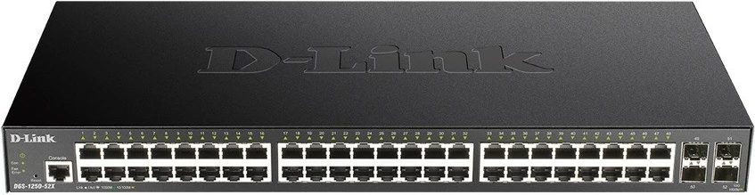 Switch D-Link DGS-1250-52X/E 48x Gigabit 4x 10G SFP+ menaxhim Smart L3 Lite rack