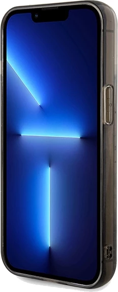 Mbështjellës Karl Lagerfeld Liquid Glitter Choupette për iPhone 13 Pro Max, Transparent, Silver