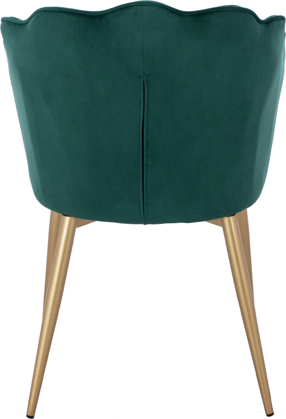 Karrige FH8737.03 kadife jeshile me kornizë metalike ari 48x48x85 cm., set prej 2 copë