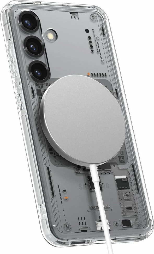 Mbështjellës Spigen Ultra Hybrid Mag për Samsung Galaxy S25 Neo One, Transparent