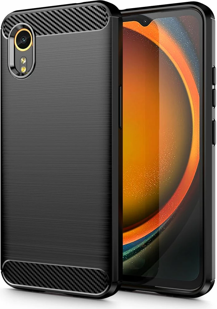 Mbështjellës Tech-Protect TPUCarbon për Samsung Galaxy XCover 7, i zi