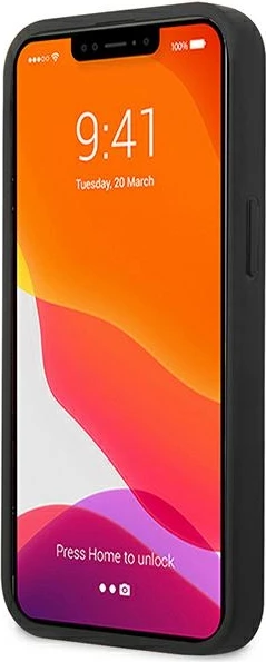 Mbështjellës AMG Mercedes për iPhone 14 Plus 6.7", lëkurë, i zi