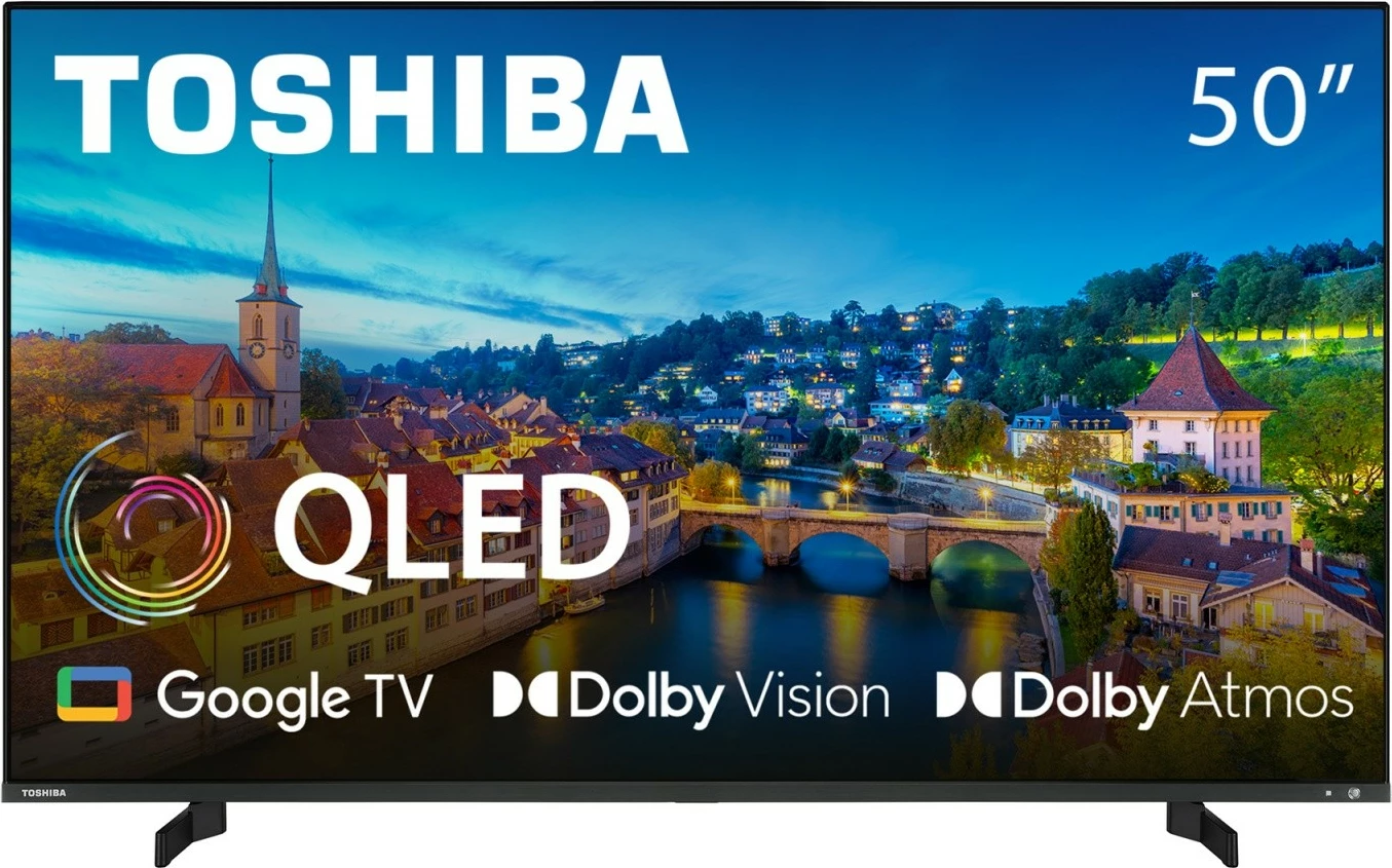 Televizor Toshiba 50QG5E63DG QLED, 50 inç, Ultra HD/4K, Google TV, Dolby Vision, Dolby Atmos