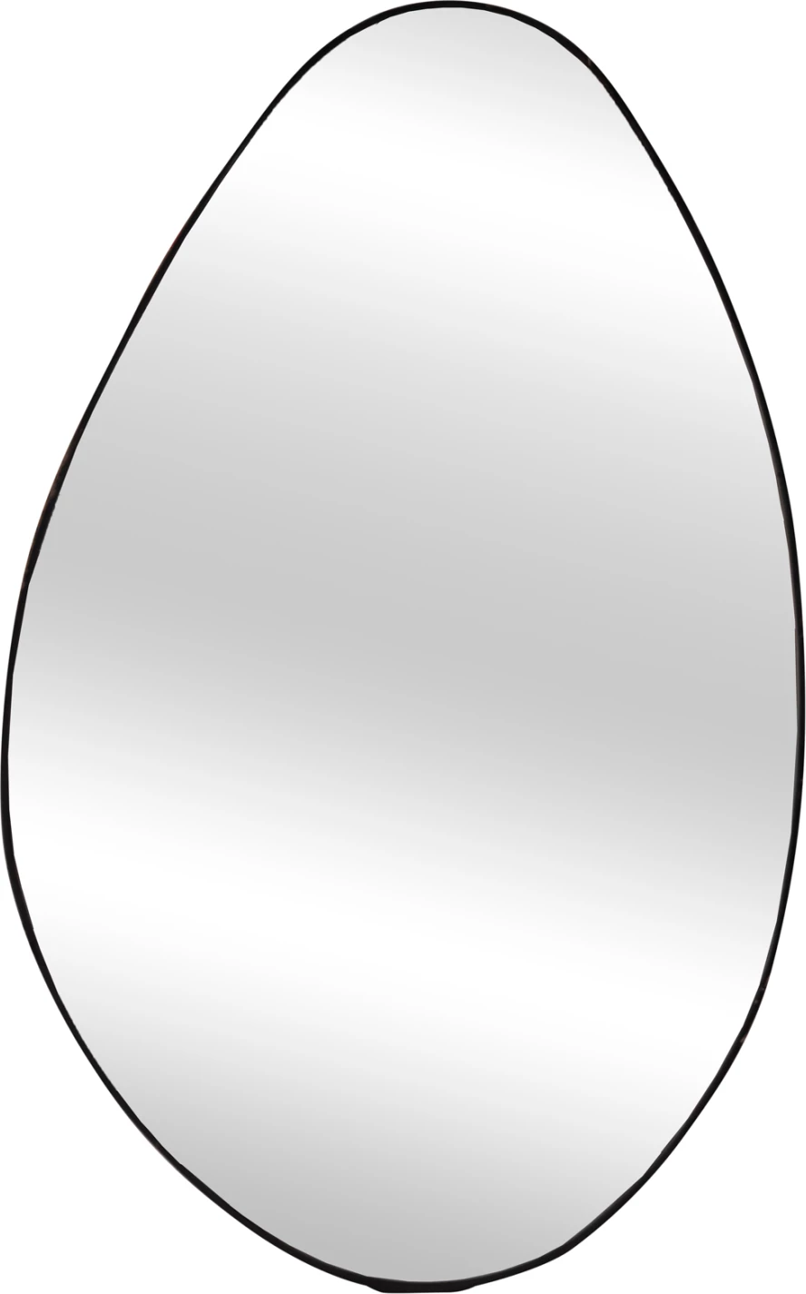 Pasqyrë muri DROP FH4488.01 kornizë MDF ngjyrë mermeri të zi 50x80H cm.