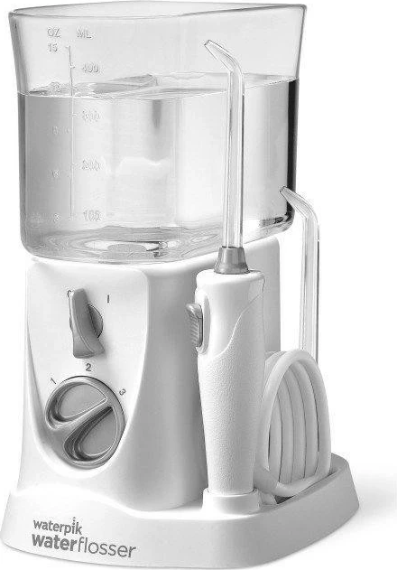Irigator dhëmbësh Waterpik WF-310, 3 nivele intensiteti, 2 koka, USB Type-C, bardhë