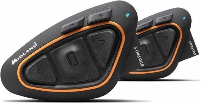 Interkom për helmetë motoçiklete Midland, i zi